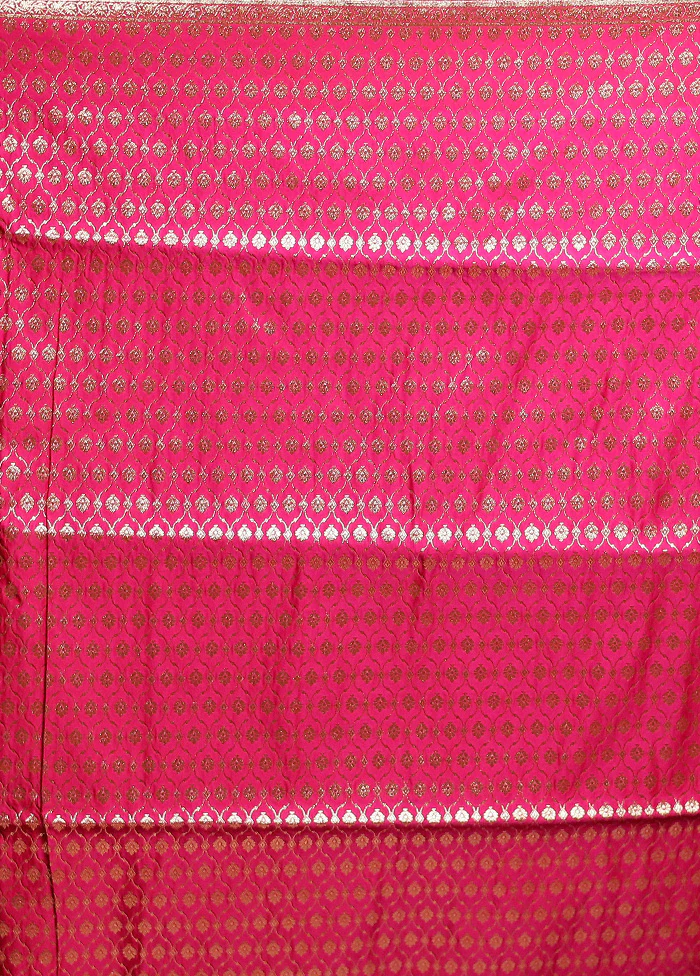 Green Banarasi Silk Saree With Blouse Piece - Image 5