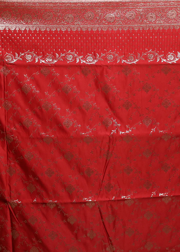 Black Banarasi Silk Saree With Blouse Piece - Image 5