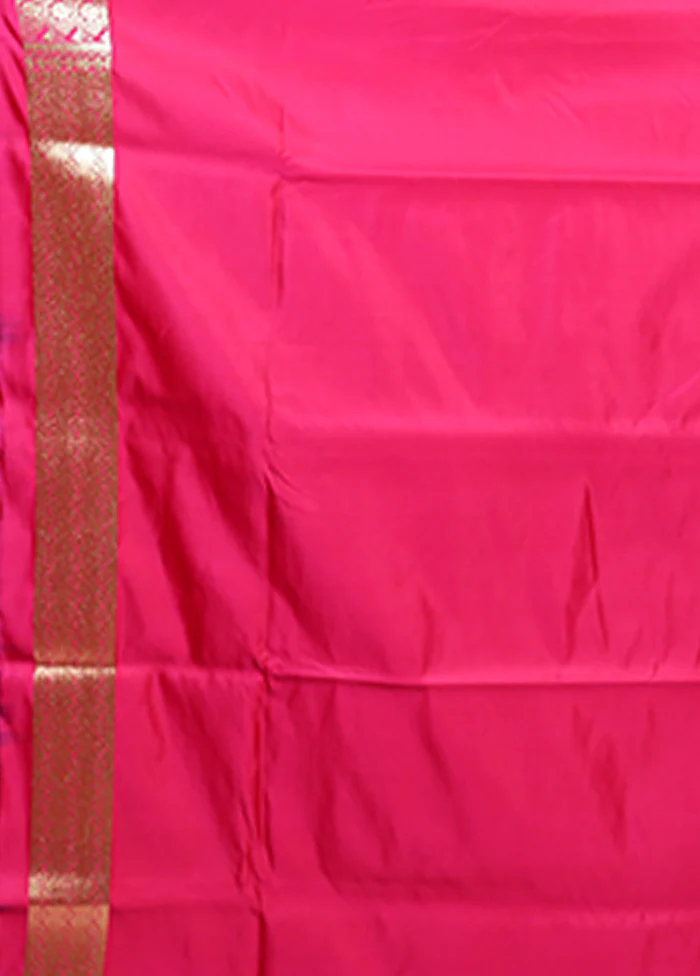 Green Banarasi Silk Saree With Blouse Piece - Image 5