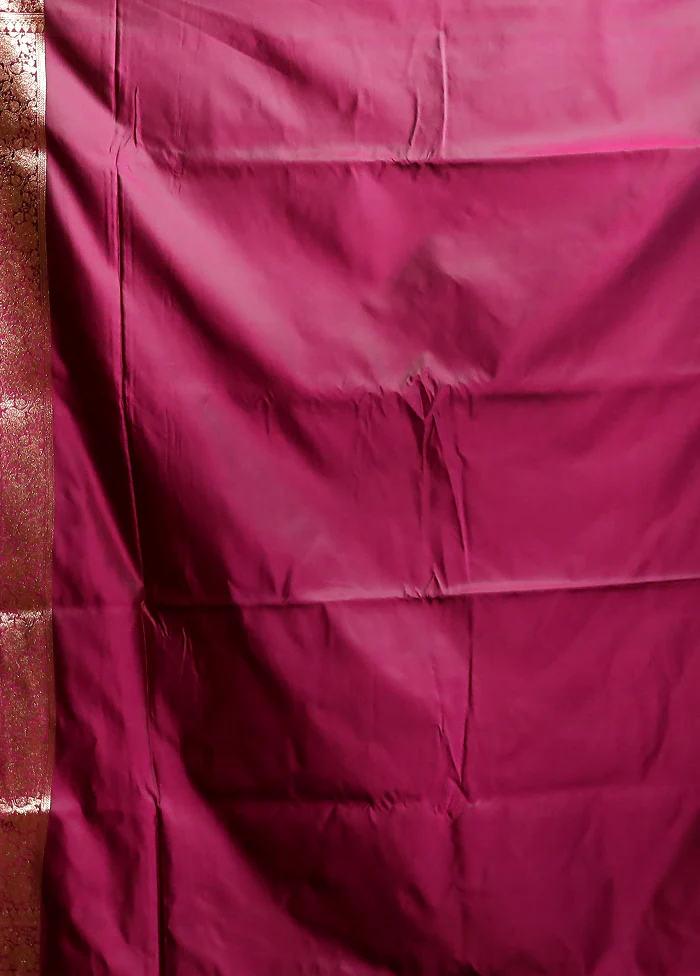 Green Banarasi Silk Saree With Blouse Piece - Image 5