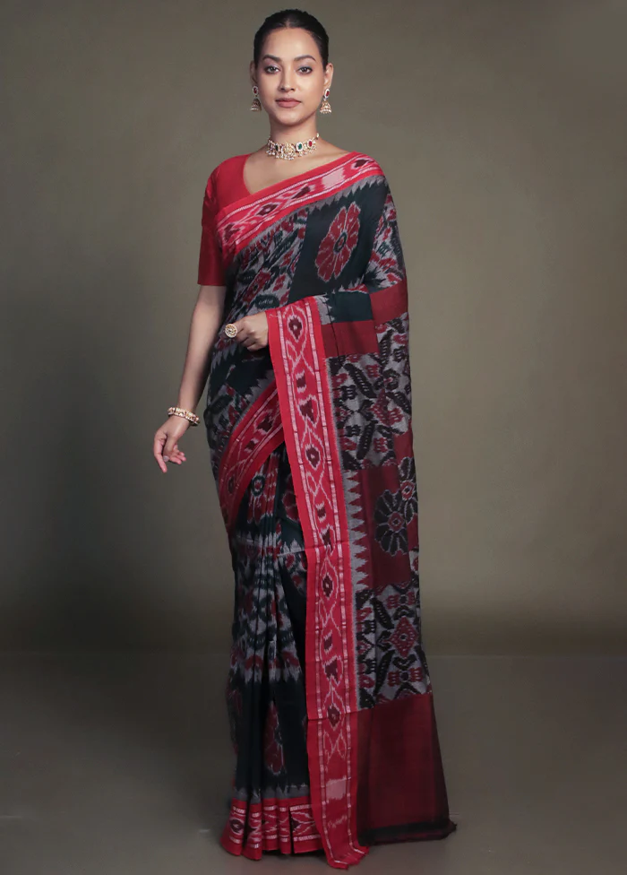 Green Bomkai Silk Saree Without Blouse Piece