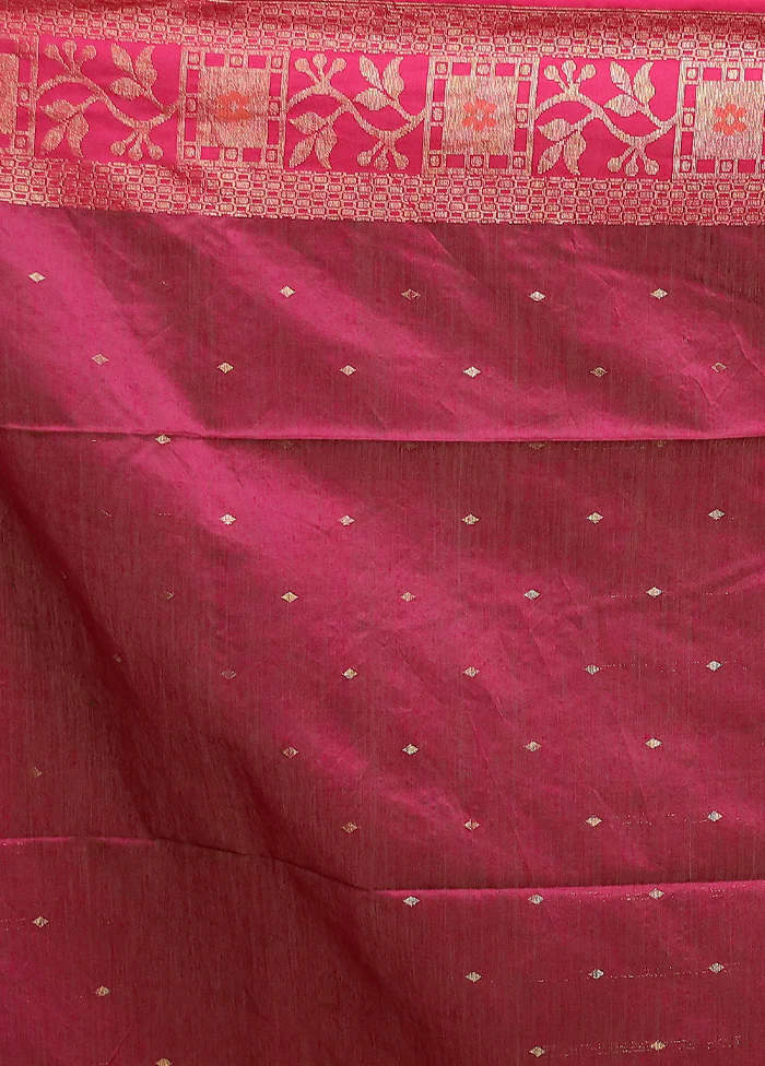 Green Cotton Saree With Blouse Piece - Image 5