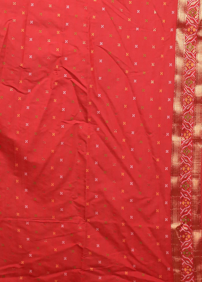 Green Dupion Silk Saree With Blouse Piece - Image 5