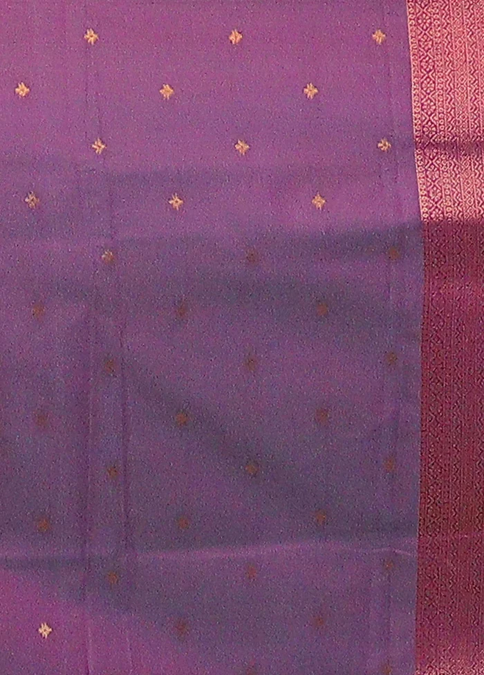 Green Dupion Silk Saree With Blouse Piece - Image 5