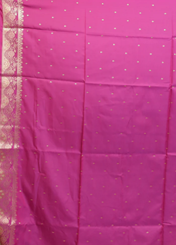 Green Dupion Silk Saree With Blouse Piece - Image 5