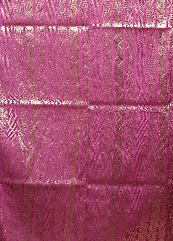 Green Dupion Silk Saree With Blouse Piece - Image 5