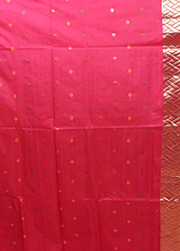 Green Dupion Silk Saree With Blouse Piece - Image 5
