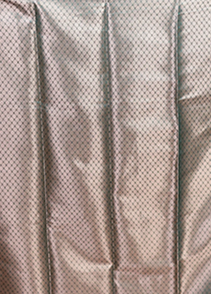 Green Dupion Silk Saree With Blouse Piece - Image 5
