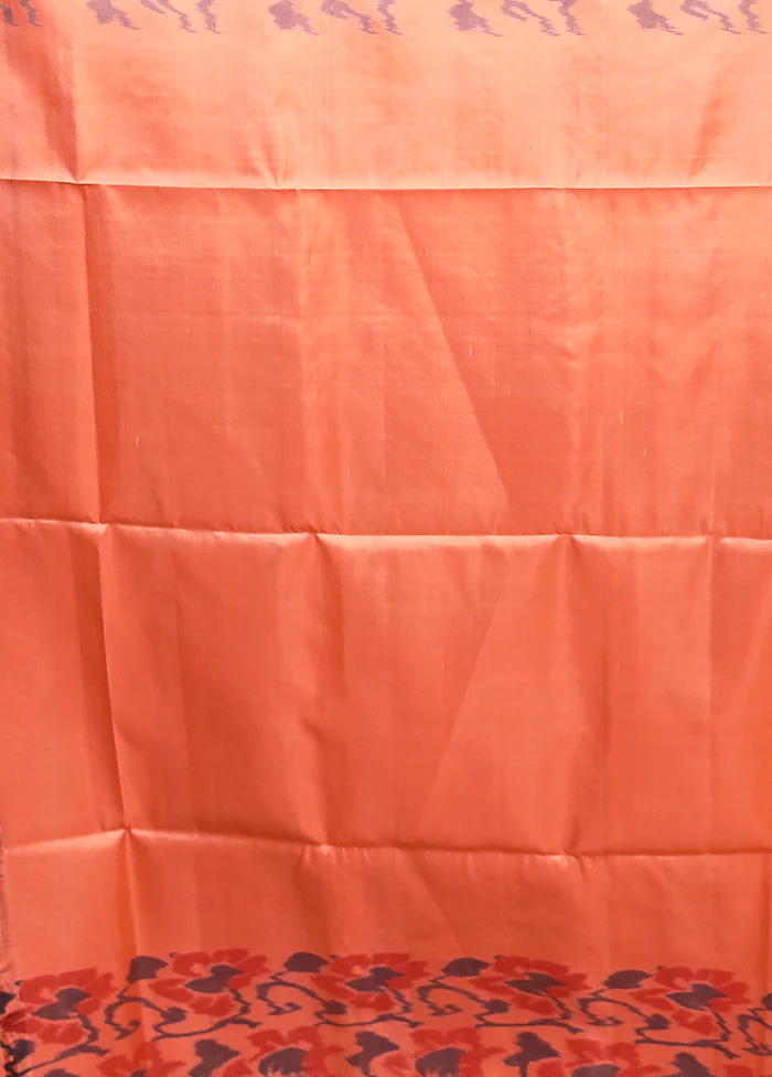 Green Handloom Kanchipuram Pure Silk Saree With Blouse Piece - Image 5