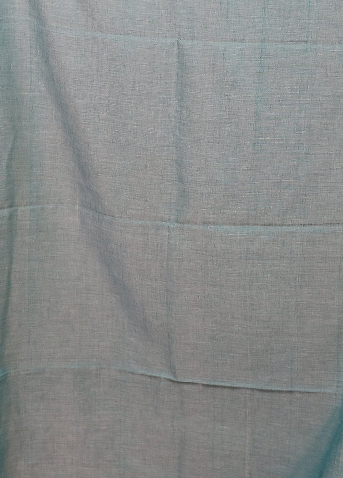 Green Matka Silk Saree With Blouse Piece - Image 5