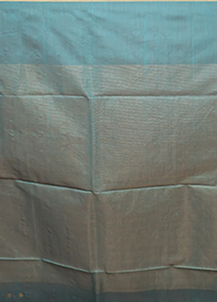 Green Matka Silk Saree With Blouse Piece - Image 5