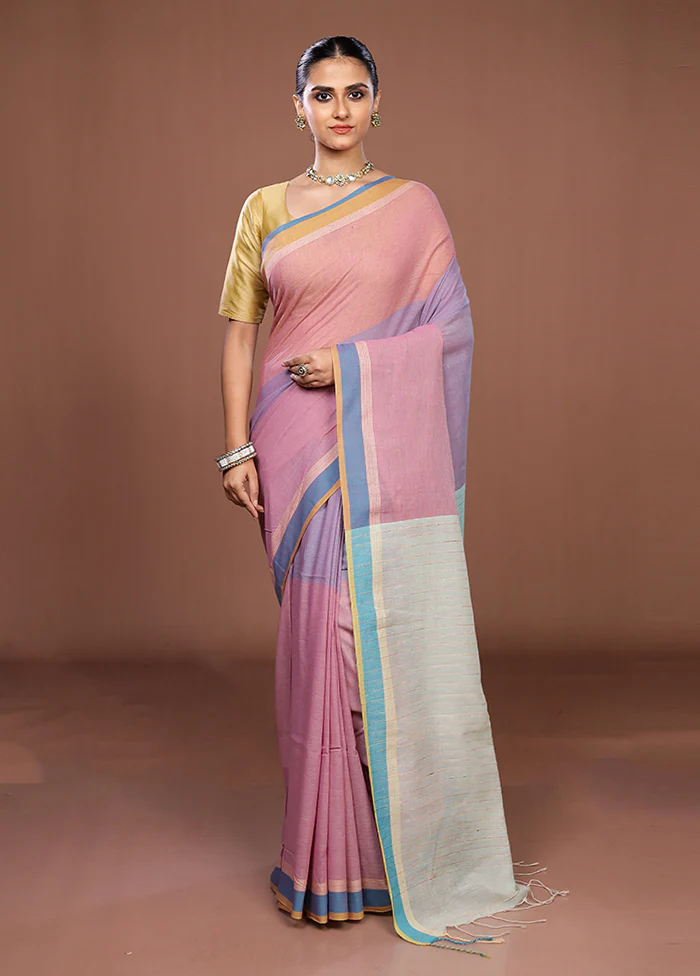 Green Matka Silk Saree With Blouse Piece - Image 2