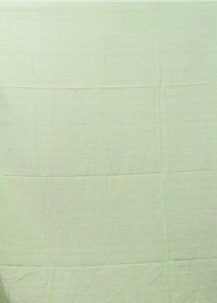 Green Matka Silk Saree With Blouse Piece - Image 5