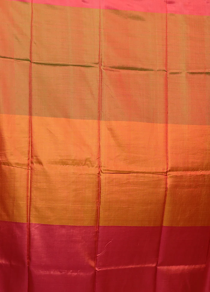 Green Pure Bishnupuri Silk Saree With Blouse Piece - Image 5