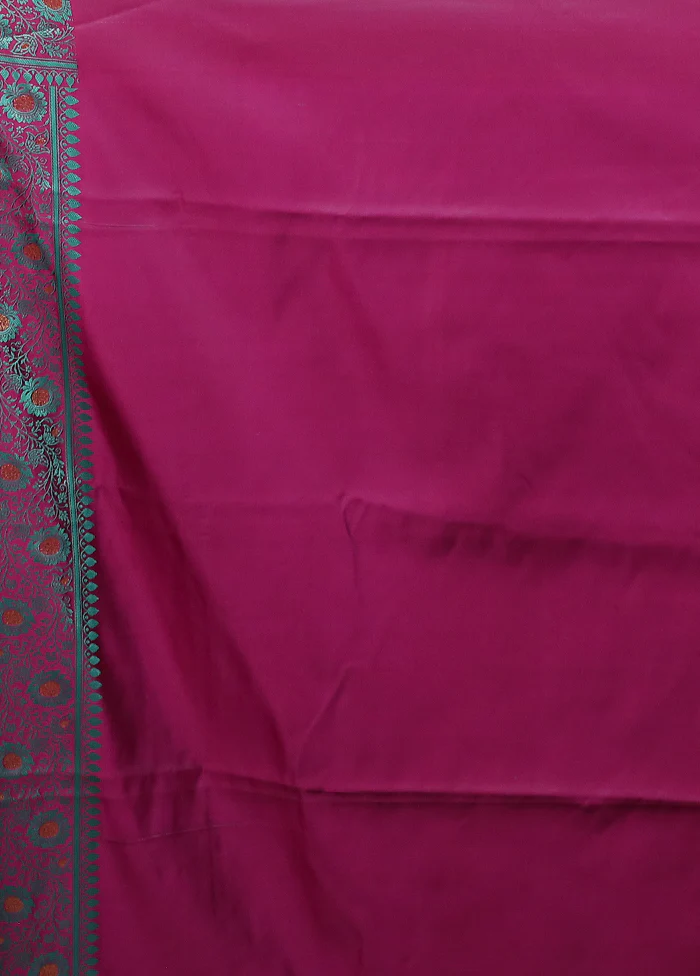 Green Tanchoi Silk Saree With Blouse Piece - Image 5