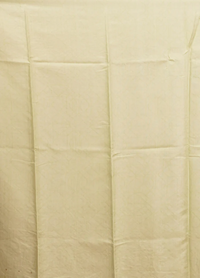 Green Tussar Silk Saree With Blouse Piece - Image 5