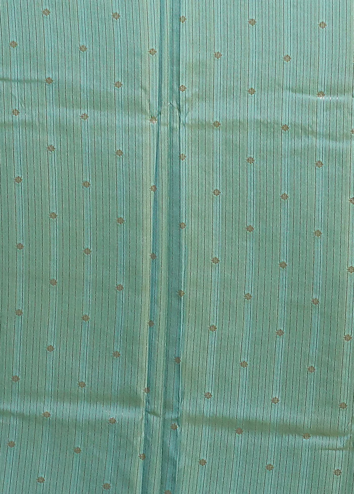 Green Uppada Silk Saree With Blouse Piece - Image 5