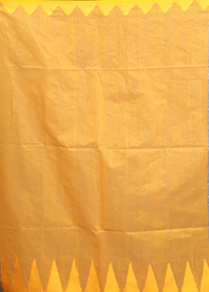 Grey Cotton Saree With Blouse Piece - Image 5