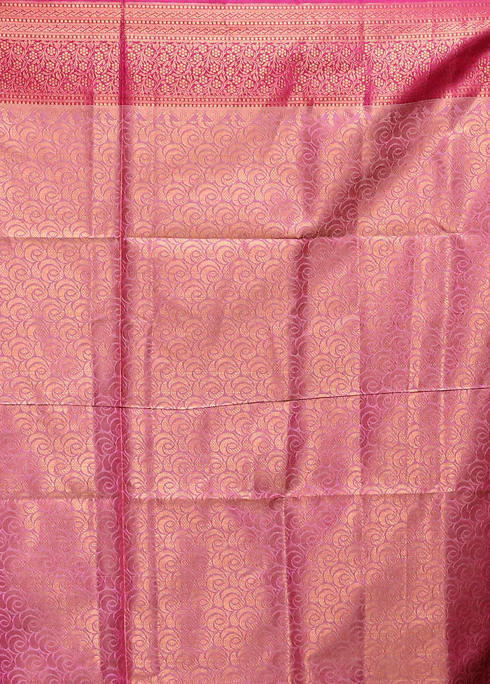 Grey Dupion Silk Saree With Blouse Piece - Image 5