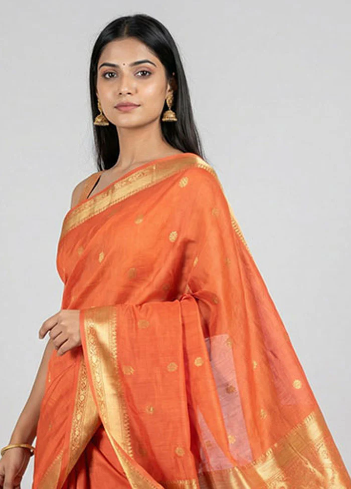 Grey Dupion Silk Saree With Blouse Piece - Image 2