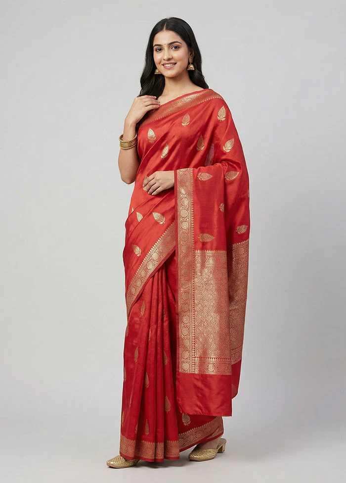 Grey Handloom Dupion Pure Silk Saree With Blouse Piece