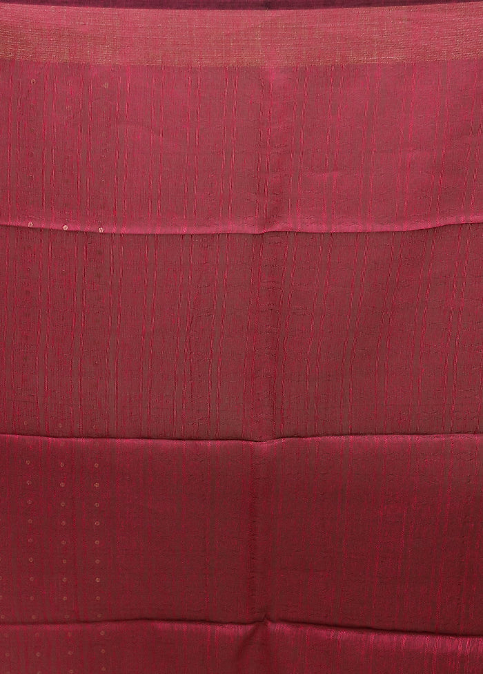 Grey Handloom Matka Pure Silk Saree With Blouse Piece - Image 5