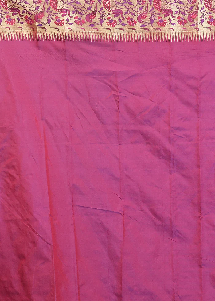 Grey Kanjivaram Silk Saree With Blouse Piece - Image 5
