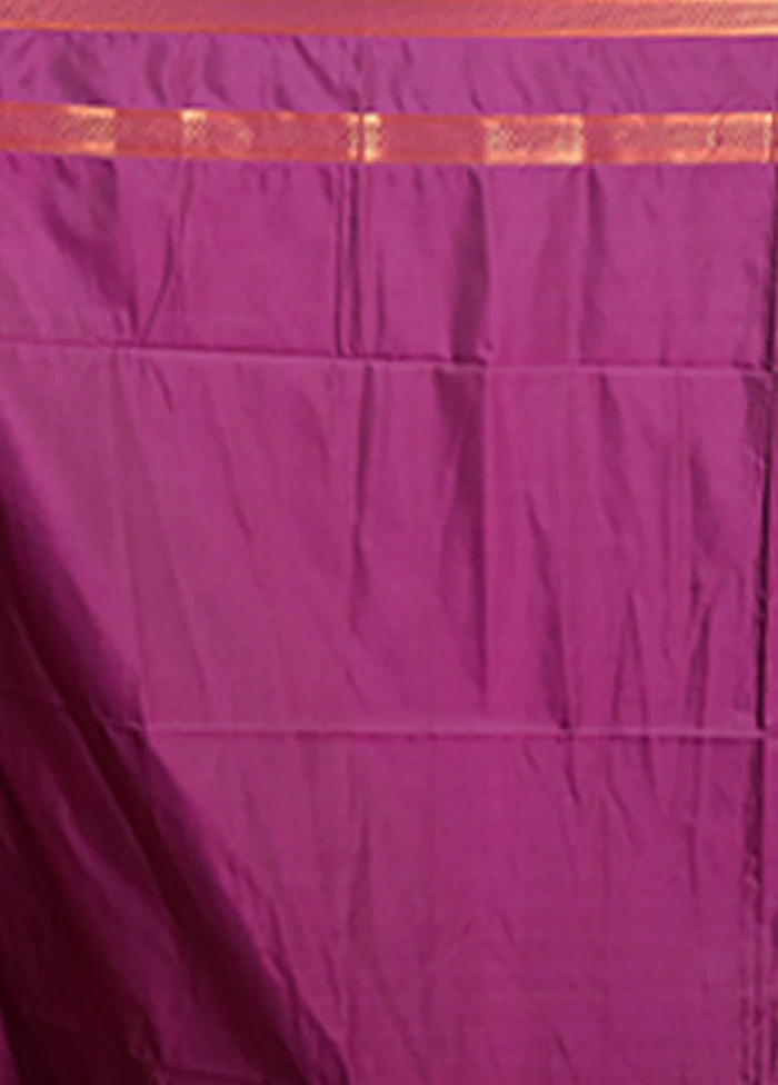 Grey Kanjivaram Silk Saree With Blouse Piece - Image 5
