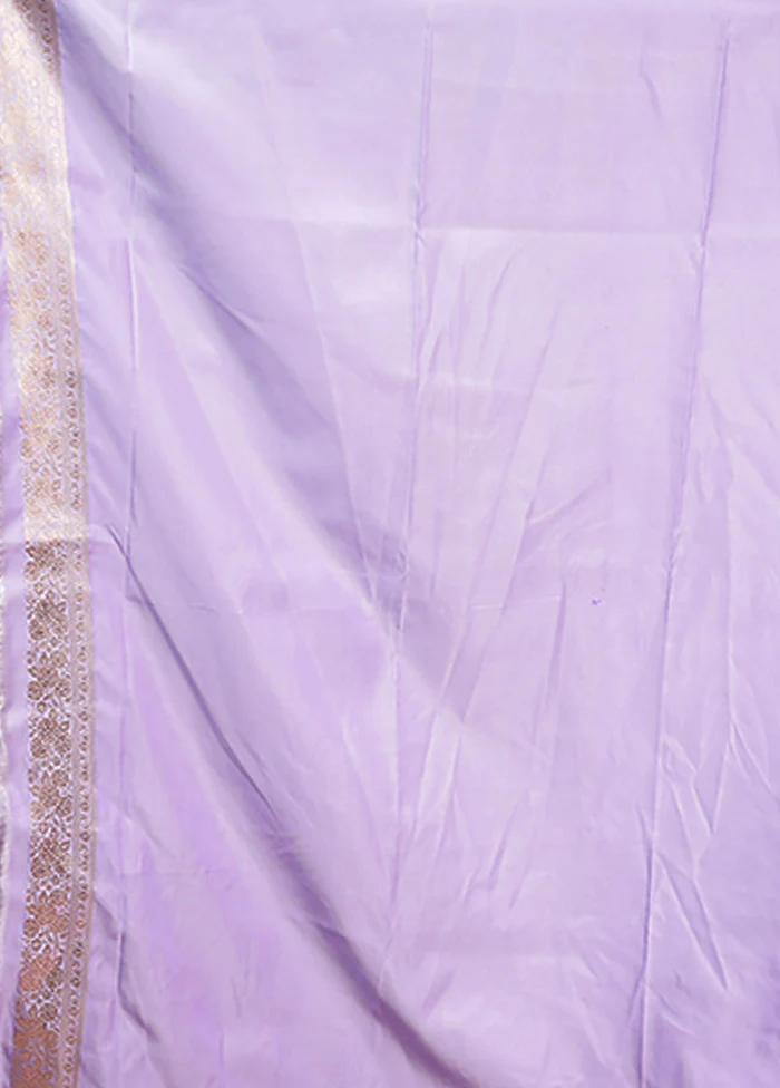 Grey Katan Silk Saree With Blouse Piece - Image 5