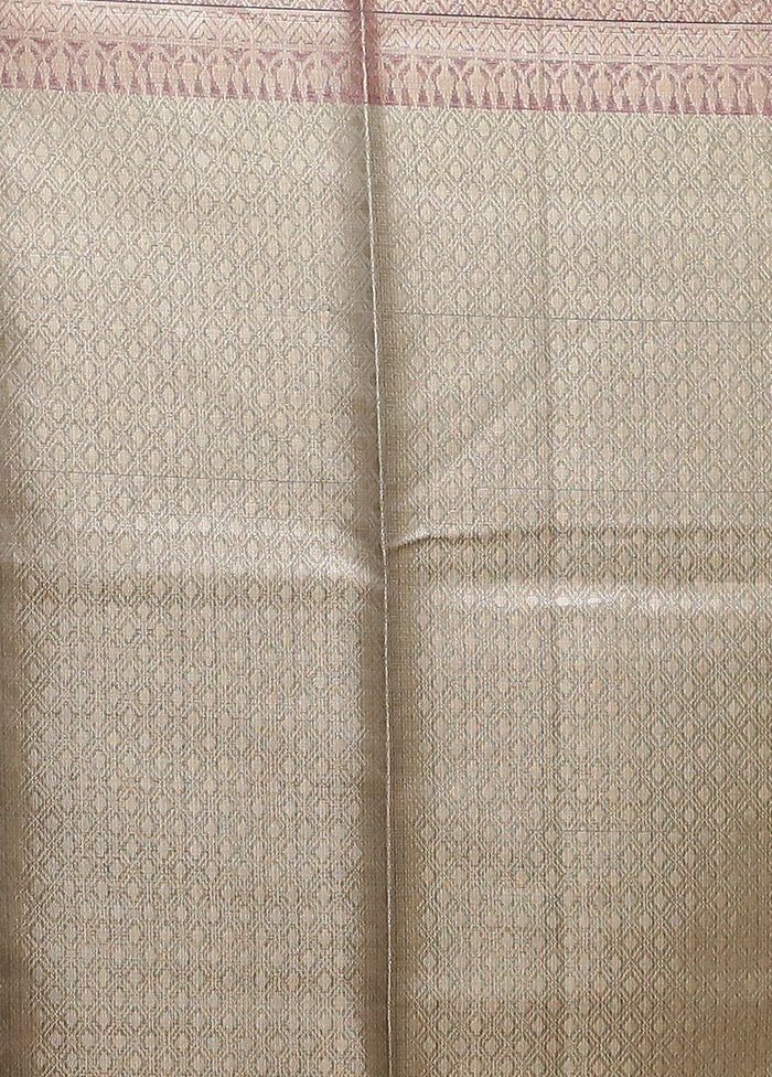Grey Kora Silk Saree With Blouse Piece - Image 5