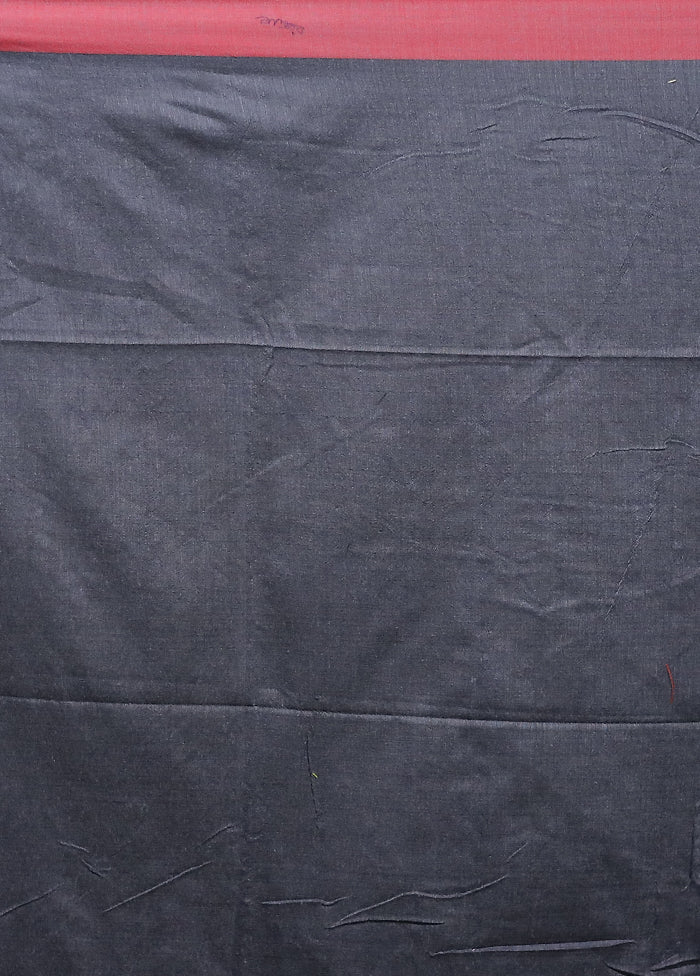 Grey Matka Silk Saree With Blouse Piece - Image 5