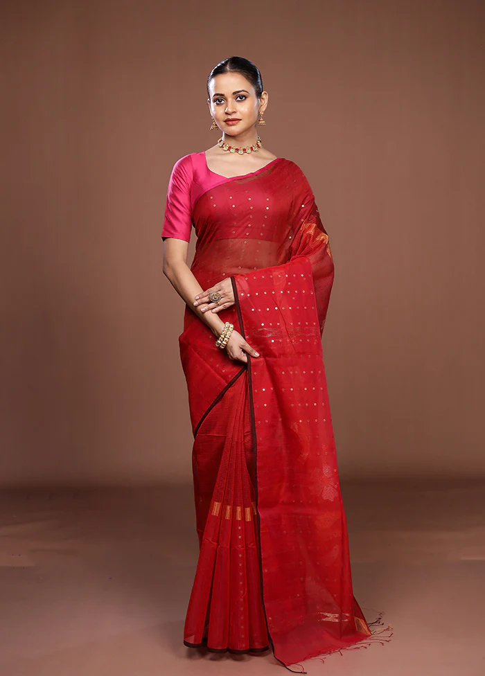 Grey Matka Silk Saree With Blouse Piece - Image 2