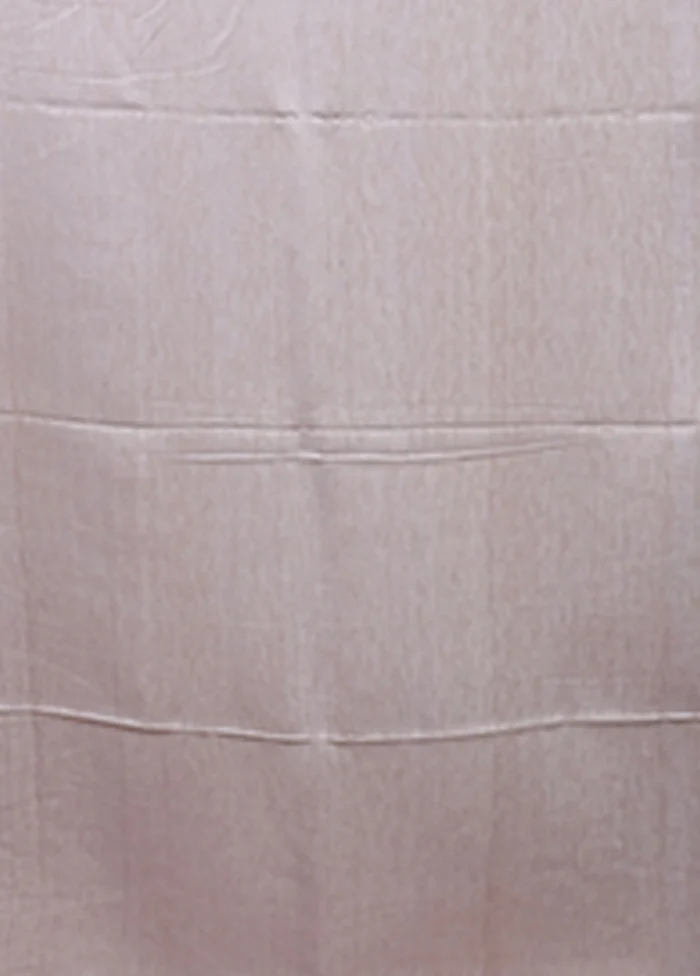 Grey Matka Silk Saree With Blouse Piece - Image 5
