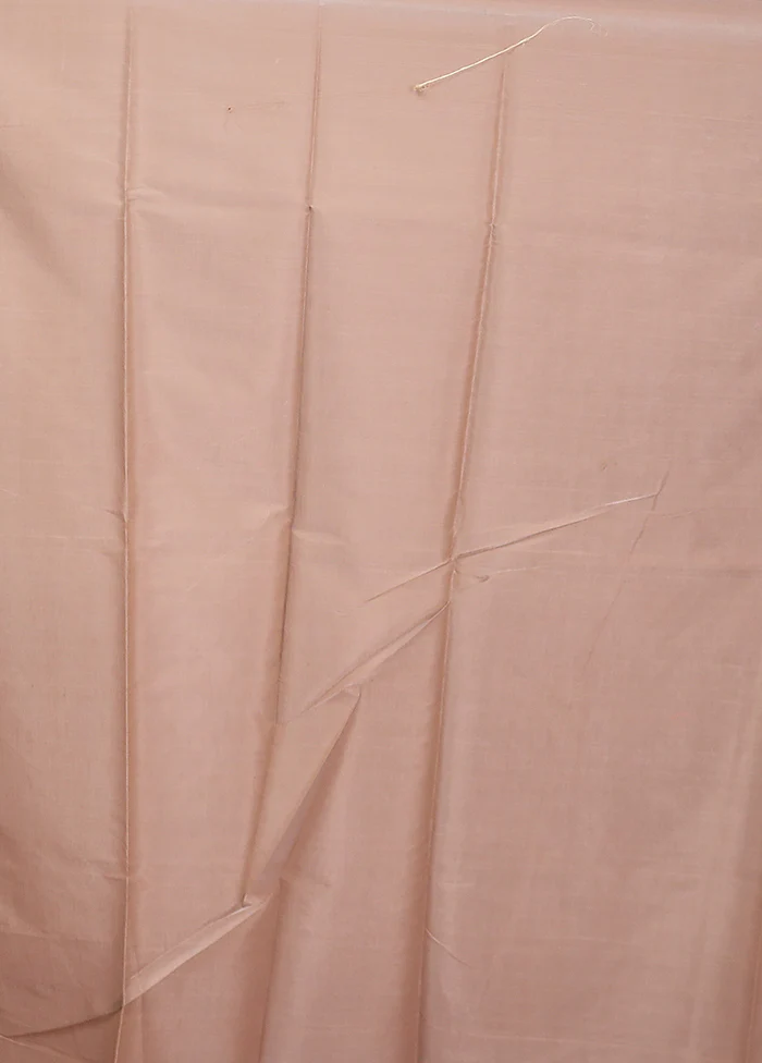 Grey Pure Cotton Saree With Blouse Piece - Image 5