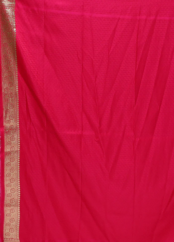Grey Tanchoi Silk Saree With Blouse Piece - Image 5