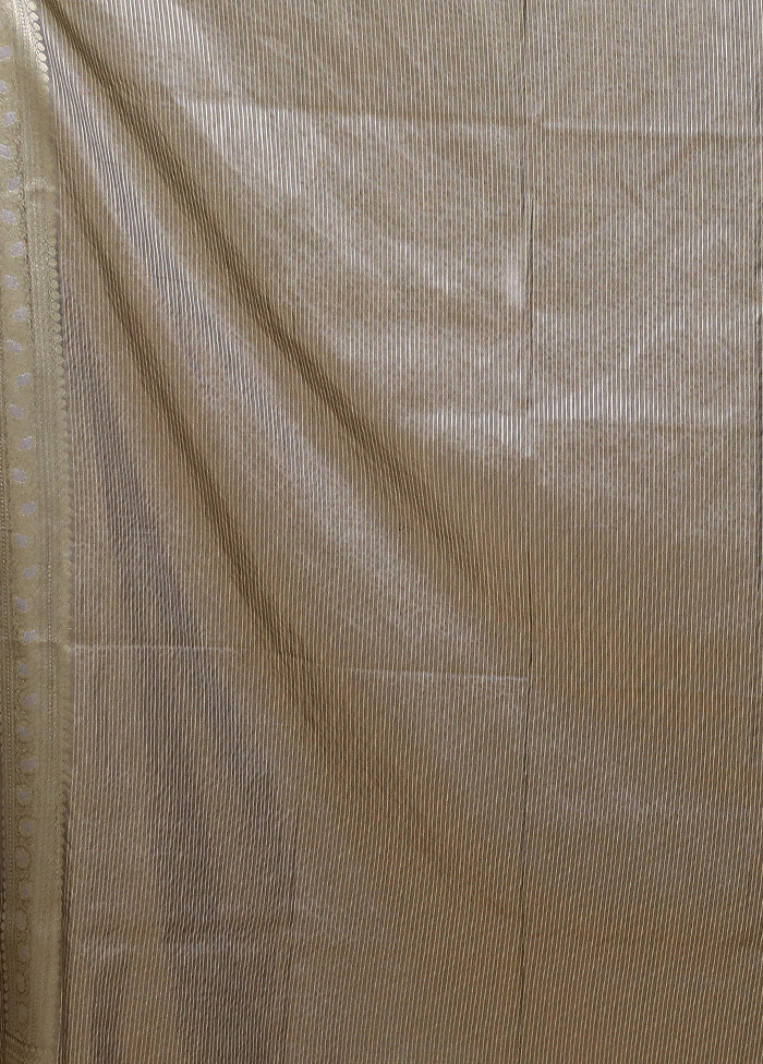 Grey Uppada Silk Saree With Blouse Piece - Image 5
