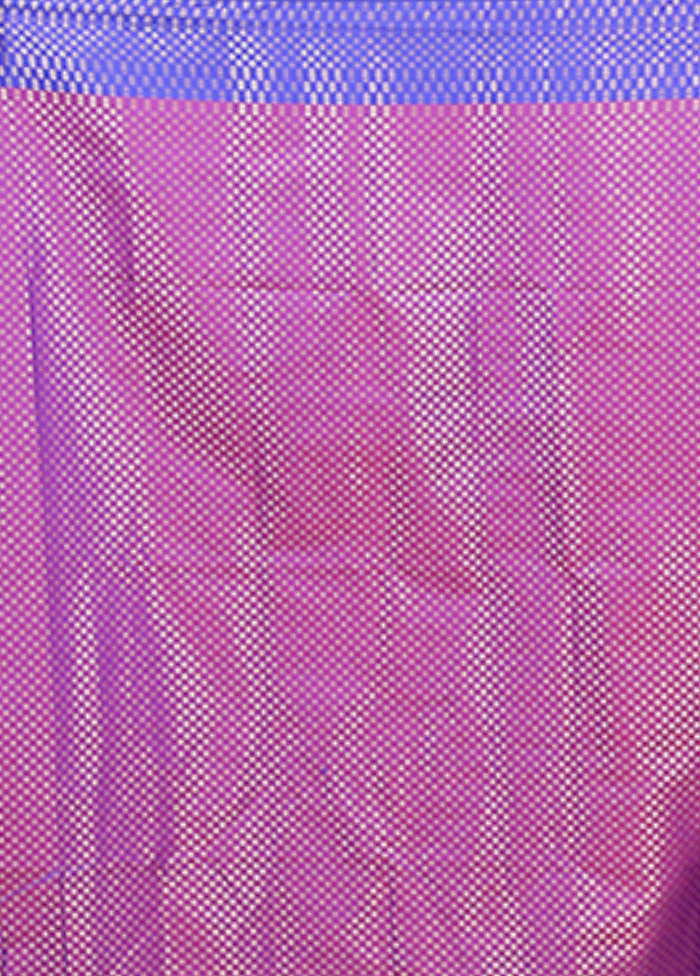Pink Dupion Silk Saree With Blouse Piece - Image 5