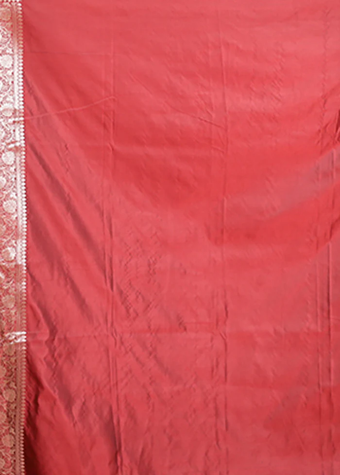 Maroon Katan Silk Saree With Blouse Piece - Image 5