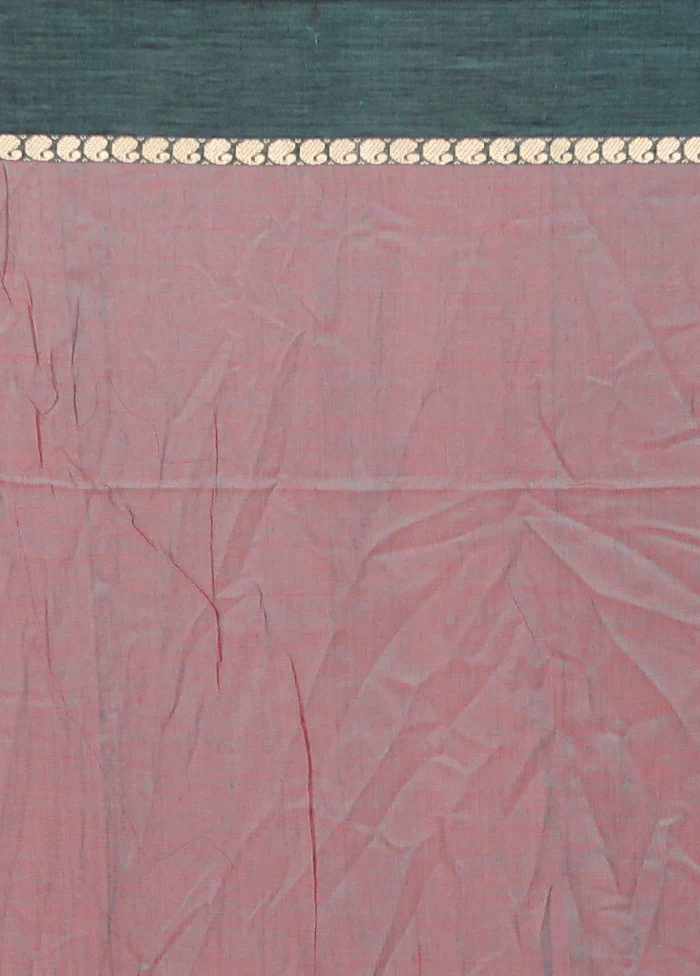 Maroon Matka Silk Saree Without Blouse Piece - Image 5