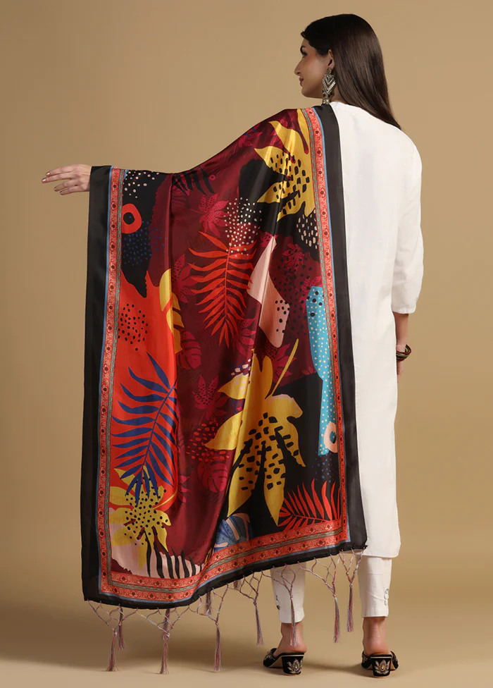Multicolor Banarasi Silk Dupatta - Image 2
