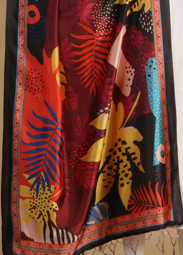 Multicolor Banarasi Silk Dupatta - Image 3