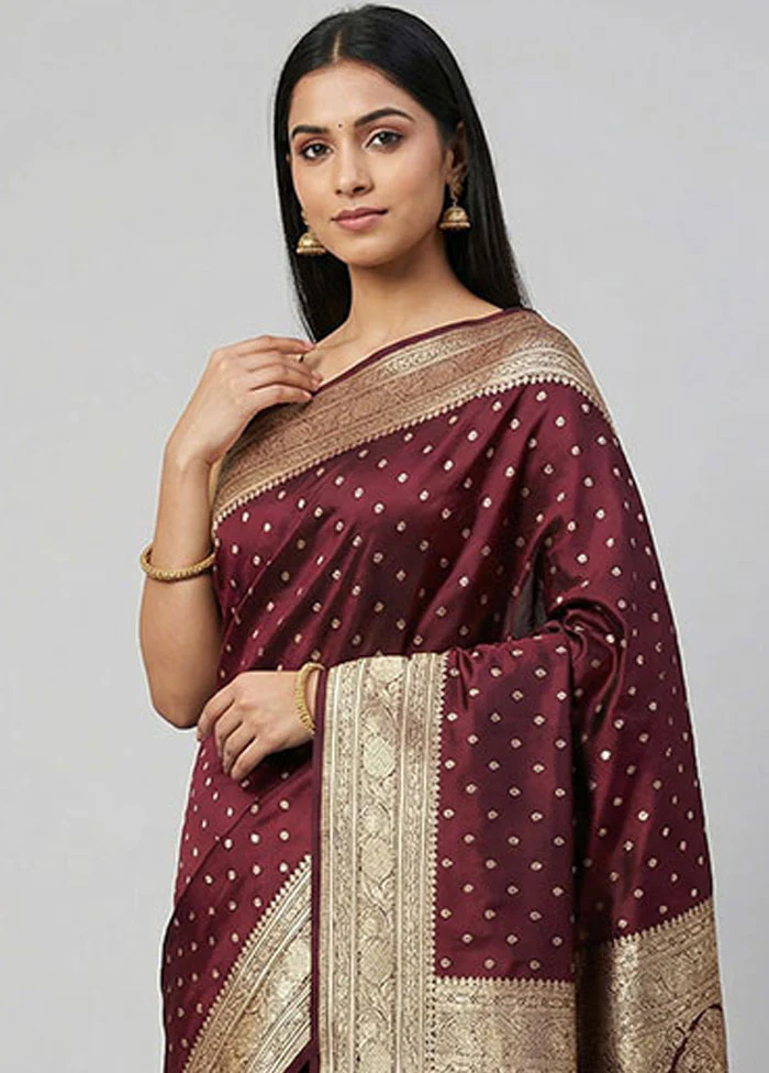 Multicolor Banarasi Silk Saree With Blouse Piece - Image 2