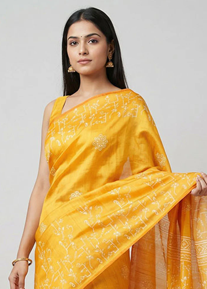 Multicolor Bishnupuri Silk Saree With Blouse Piece - Image 2