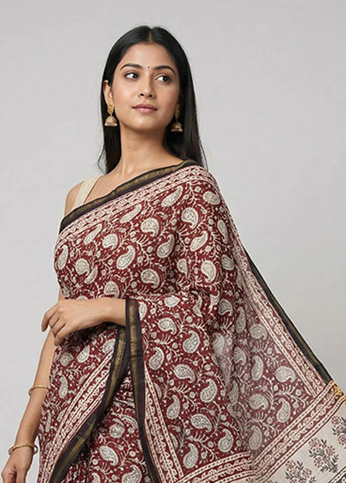 Multicolor Chanderi Silk Saree With Blouse Piece - Image 2