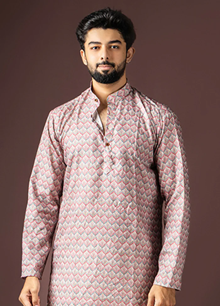 Multicolor Cotton Kurta & Pajama Set - Image 2