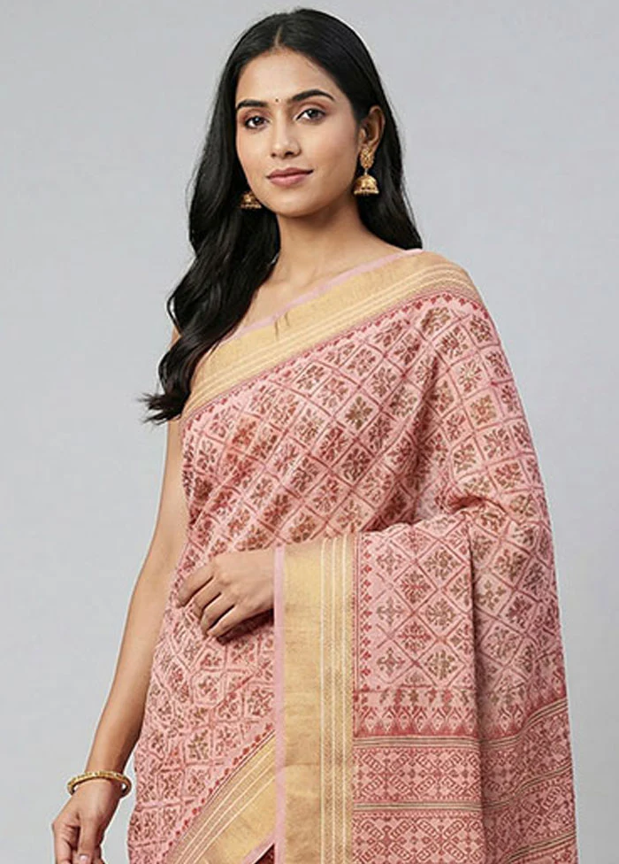 Multicolor Cotton Saree With Blouse Piece - Image 2