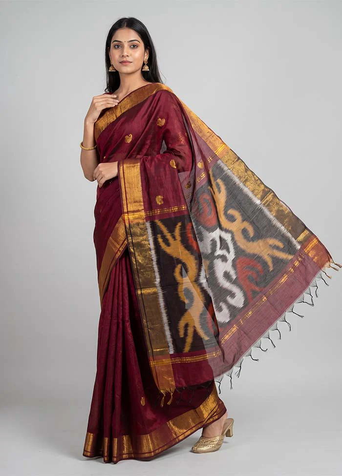 Multicolor Cotton Saree With Blouse Piece