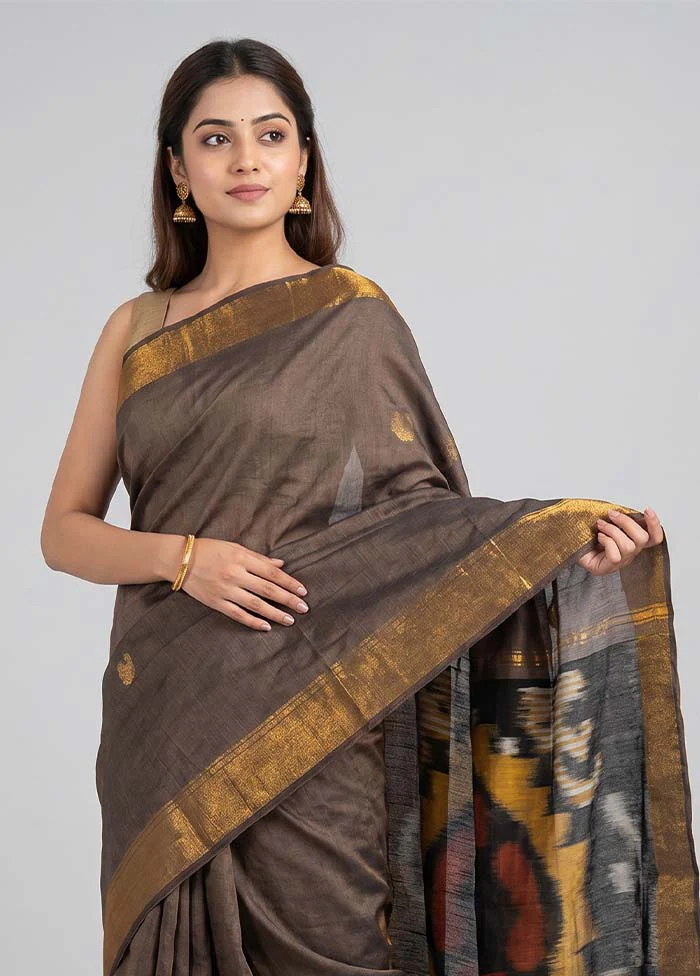Multicolor Cotton Saree With Blouse Piece - Image 2