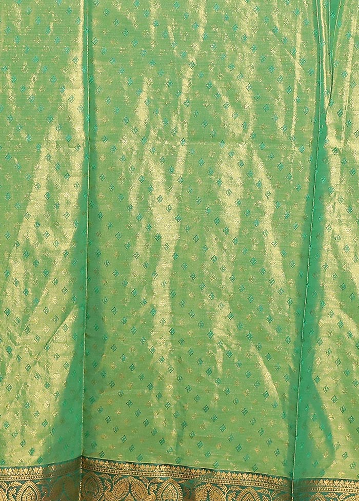 Multicolor Dupion Silk Saree With Blouse Piece - Image 5