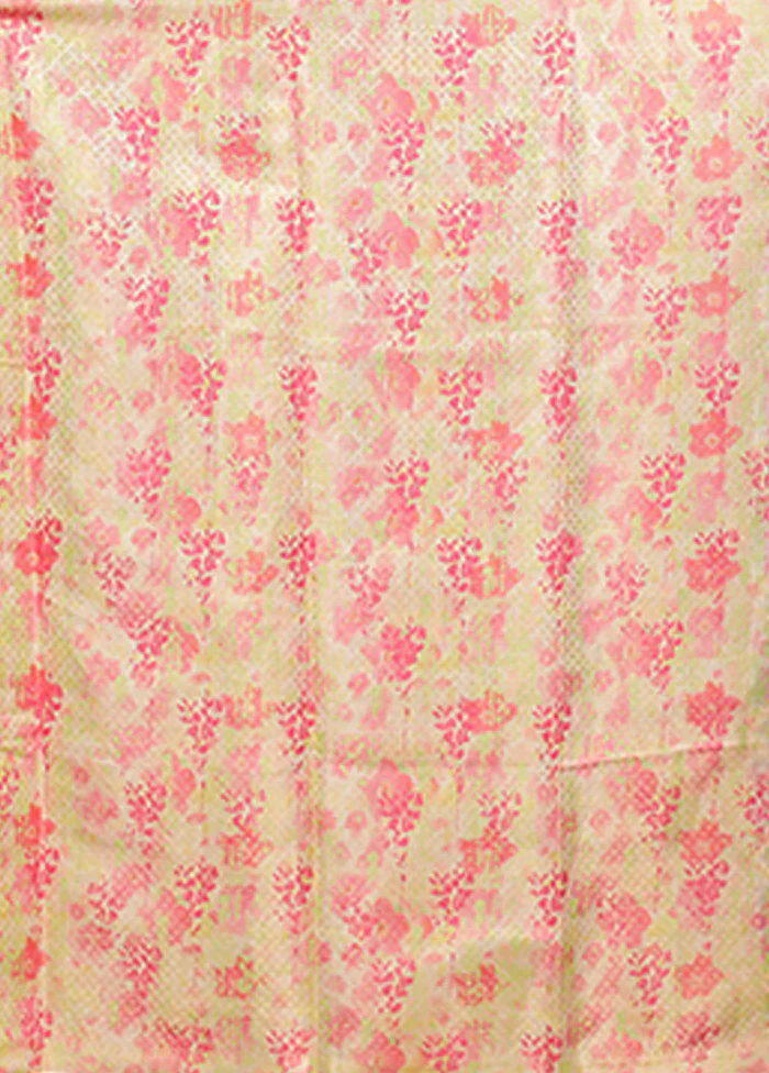 Multicolor Dupion Silk Saree With Blouse Piece - Image 5
